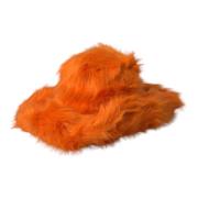 Dolce & Gabbana Orange Faux Fur Fedora Hatt Orange, Dam