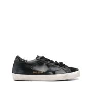 Golden Goose Stjärna Patch Läder Sneakers Black, Dam