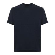 Emporio Armani Blå T-shirts och Polos Blue, Herr