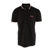 Hugo Boss Svart Polo Skjorta Regular Fit Herr Black, Herr