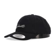 Carhartt Wip Svart böjd skärmkeps Black, Herr