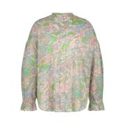 FABIENNE CHAPOT Oversized Lexi Blus i Ekologisk Bomull Multicolor, Dam