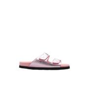 Palm Angels Sandaler med logotyp Pink, Dam