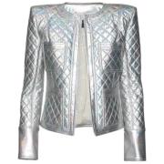 Balmain Pre-owned Pre-owned Polyester ytterklder Gray, Dam