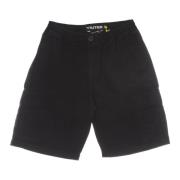 Iuter Svarta Cargo Shorts Ripstop Tyg Black, Herr