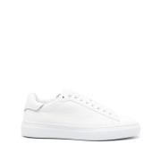 Fabiana Filippi Vita Läder Sneakers Pärl Detaljer White, Dam