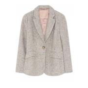 Gustav Klassisk Blazer Stacie Stålmodell Gray, Dam