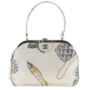 Chanel Vintage Pre-owned Canvas chanel-vskor White, Dam