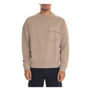 Boss Ficka Cargo Crewneck Sweatshirt Beige, Herr