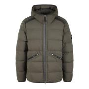 Stone Island Sömlös Nylon Dunjacka Green, Herr