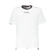 Dolce & Gabbana Bomull T-shirt med Broderat Logotyp White, Herr