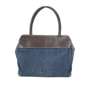 Chanel Vintage Pre-owned Denim totevskor Blue, Dam