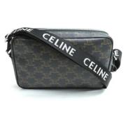 Celine Vintage Pre-owned Plast axelremsvskor Black, Dam