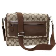 Gucci Vintage Pre-owned Canvas gucci-vskor Beige, Dam