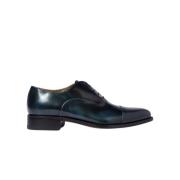 Scarosso Handgjorda Lorenzo Blu Oxfords Blue, Herr