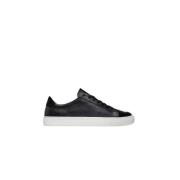 Sneaky Steve Retro Lädersneaker Black, Herr