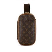 Louis Vuitton Vintage Pre-owned Plast axelremsvskor Brown, Dam