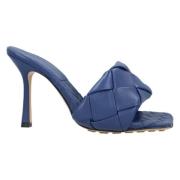 Bottega Veneta Laeder mules Blue, Dam