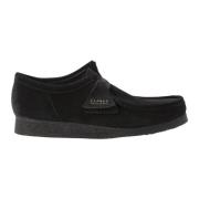 Clarks Svarta Wallabee Mockaskor Black, Herr