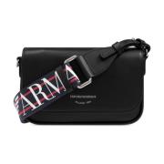 Emporio Armani Axelväska med logotyp Black, Dam