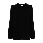 Allude Svart Sweatshirt Aw24 Dammode Black, Dam