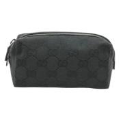 Gucci Vintage Pre-owned Canvas kuvertvskor Black, Dam