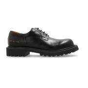 Common Projects Läderstövlar Chunky Black, Herr