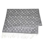 Louis Vuitton Vintage Pre-owned Ylle sjalar Gray, Dam