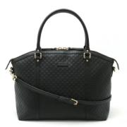 Gucci Vintage Pre-owned Laeder totevskor Black, Dam