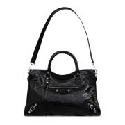 Balenciaga Axelväska Le City Medium Black, Dam