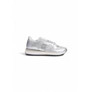 Saucony Sportiga Silver Sneakers med Gummisula Gray, Dam