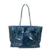 Chanel Vintage Pre-owned Laeder chanel-vskor Blue, Dam