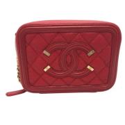 Chanel Vintage Pre-owned Laeder chanel-vskor Red, Dam