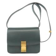 Celine Vintage Pre-owned Laeder axelremsvskor Green, Dam