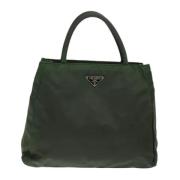 Prada Vintage Pre-owned Tyg prada-vskor Green, Dam