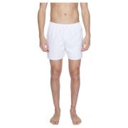 Emporio Armani EA7 Vita tryckta badshorts White, Herr