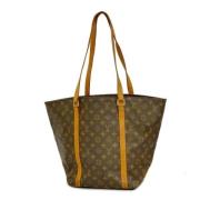 Louis Vuitton Vintage Pre-owned Tyg totevskor Brown, Dam