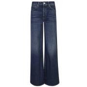 Mother Blå Jeans Dammode Aw24 Blue, Dam