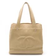 Chanel Vintage Pre-owned Laeder chanel-vskor Beige, Dam