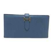 Hermès Vintage Pre-owned Laeder plnbcker Blue, Dam