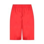 Max Mara Korall Oliveto Bermuda Shorts Red, Dam