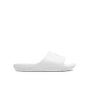 Armani Exchange Vita Tryckta Gummisandaler White, Dam