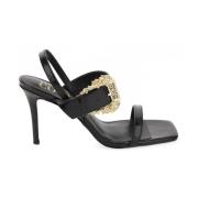 Versace Jeans Couture Svart Barock Emily Sandal Black, Dam