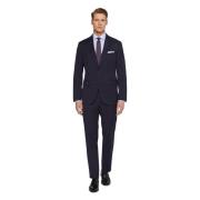 Boggi Milano Kostym Stretch Wool Style Firenze Blue, Herr