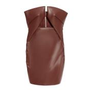 Rick Owens Kort klänning Prong Brown, Dam