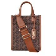 Michael Kors Crossbody Shopper Tote Xbody Woman Brown, Dam