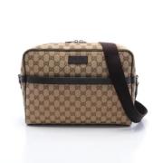 Gucci Vintage Pre-owned Canvas gucci-vskor Brown, Dam