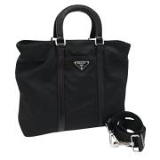 Prada Vintage Pre-owned Tyg prada-vskor Black, Dam