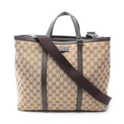 Gucci Vintage Pre-owned Canvas gucci-vskor Beige, Dam