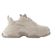 Balenciaga Laeder sneakers Beige, Dam